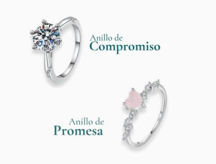 Anillos compromiso o promesa dama