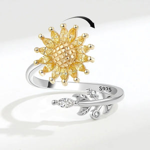 Anillo girasol giratorio 🌻