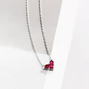 Collar corazón rubi 💖