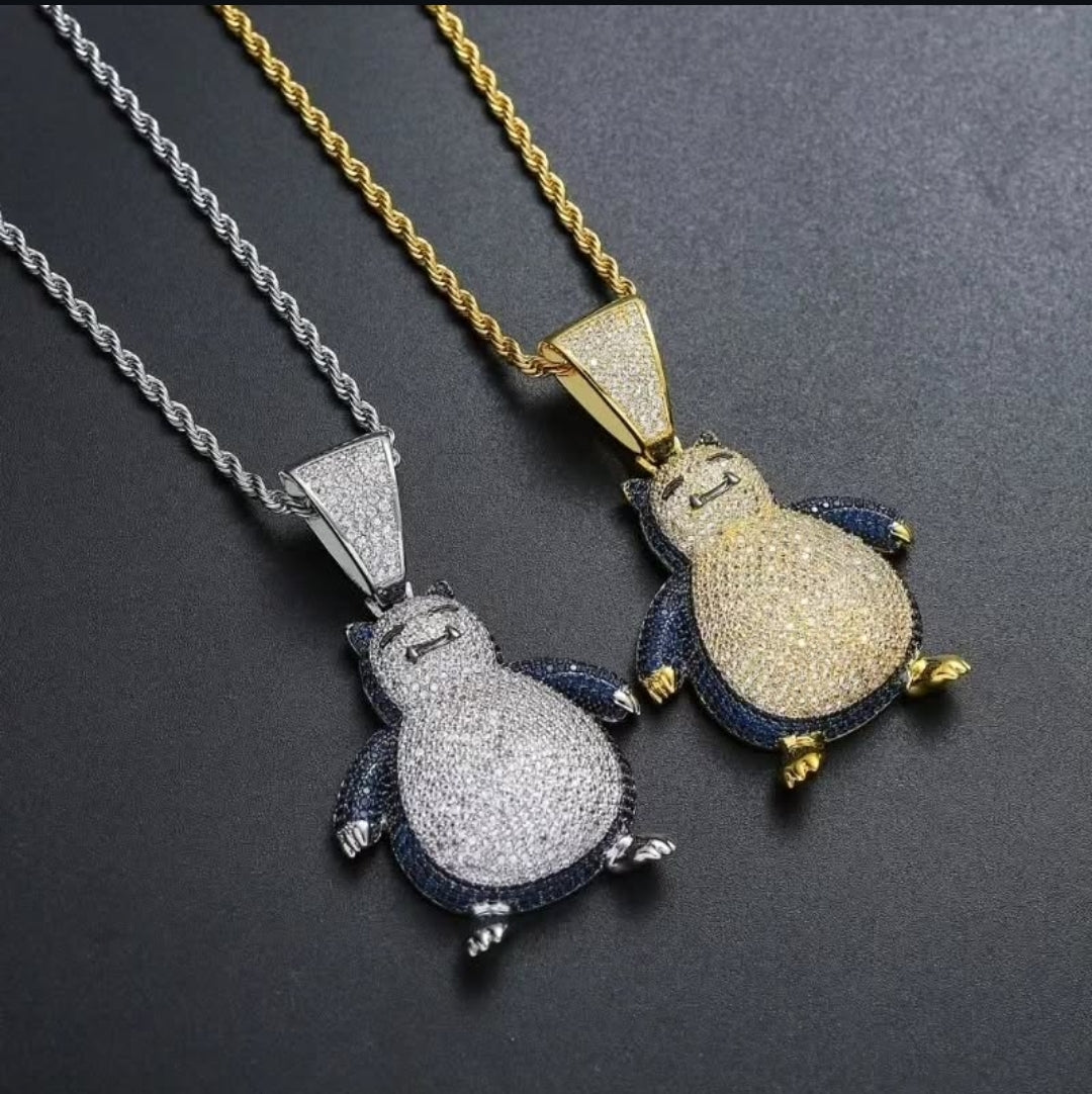 Collar Snorlax diamantado