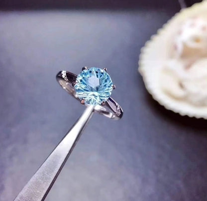 Anillo Topacio 7mm