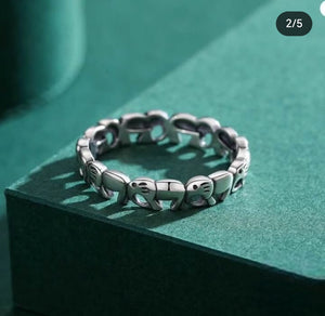 Anillo Línea de elefantes