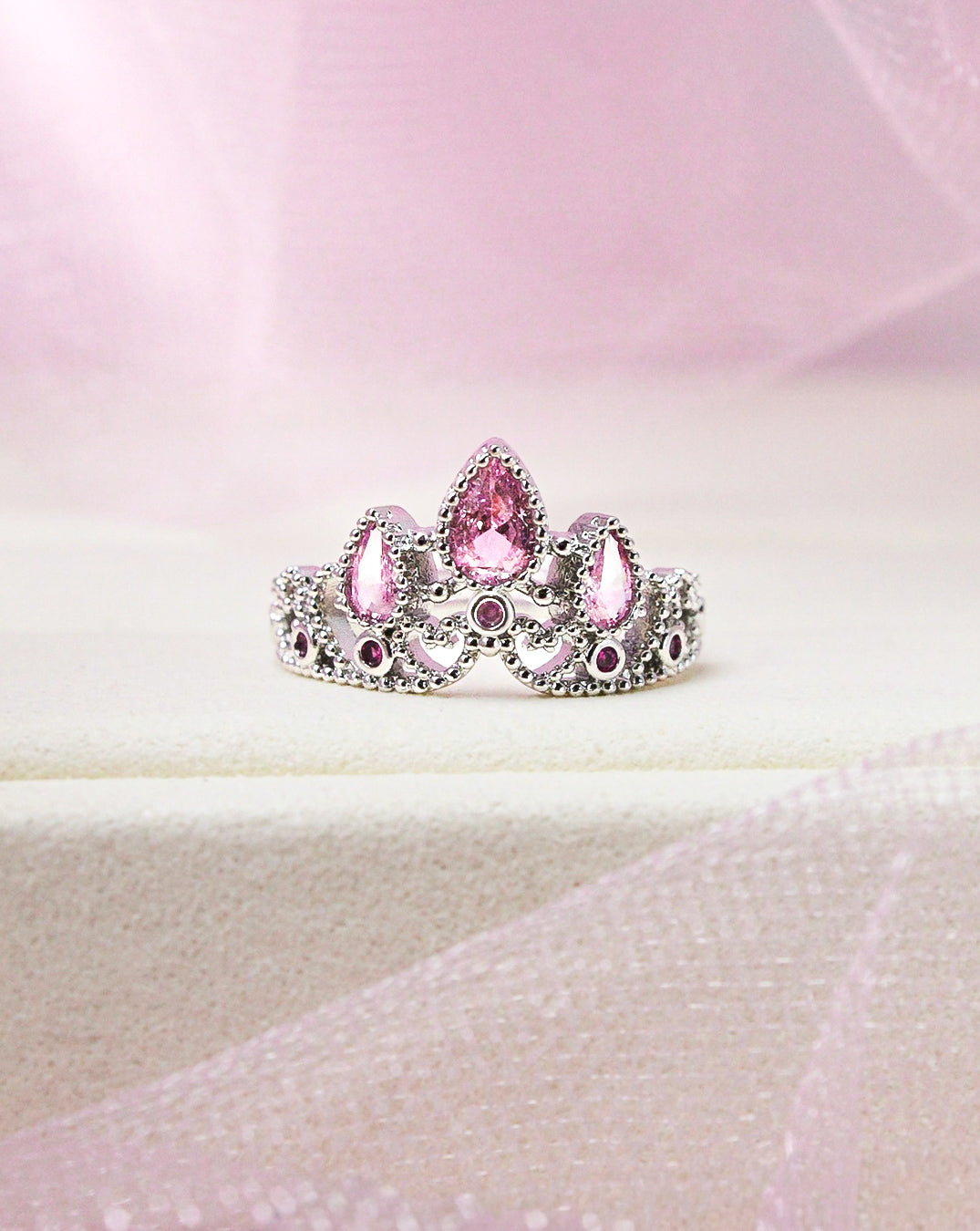 Anillo Corona Rapunzel (plata)