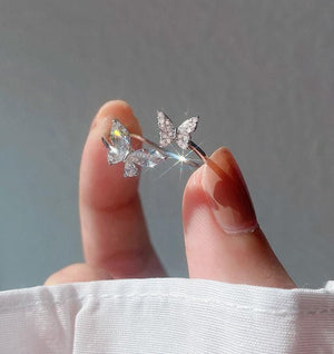 Anillo Doble mariposa