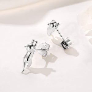 Aretes Gatito colgante