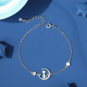 Pulsera gatito en luna 🌙🐱