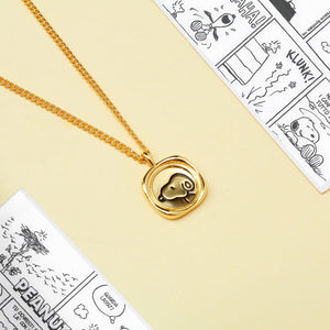 Collar Medalla Snoopy
