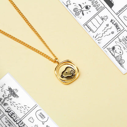 Collar Medalla Snoopy