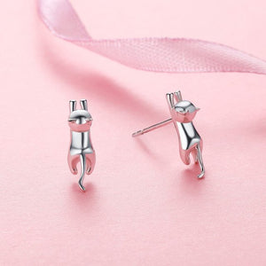 Aretes Gatito colgante