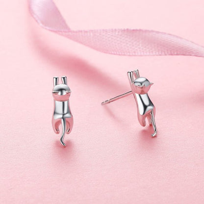Aretes Gatito colgante