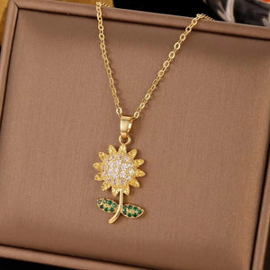 Collar girasol