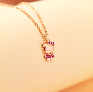 Collar Hello kitty Rosegold