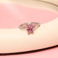 Anillo huellita rosa