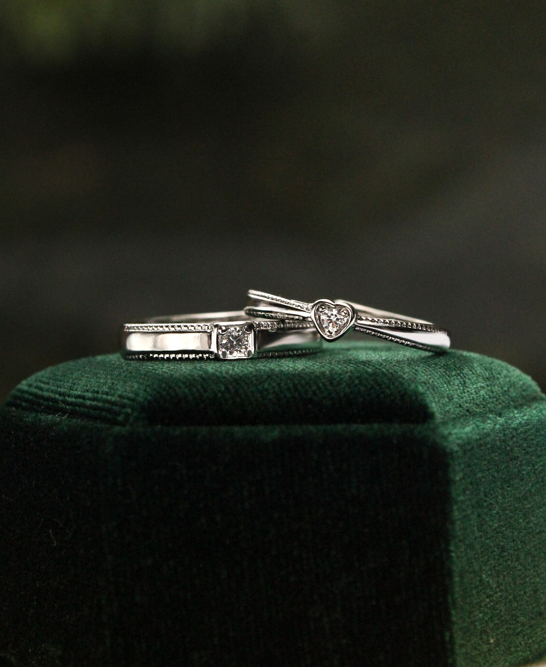 Set Anillos Compromiso Mere