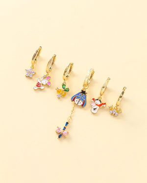 Set aretes winnie pooh